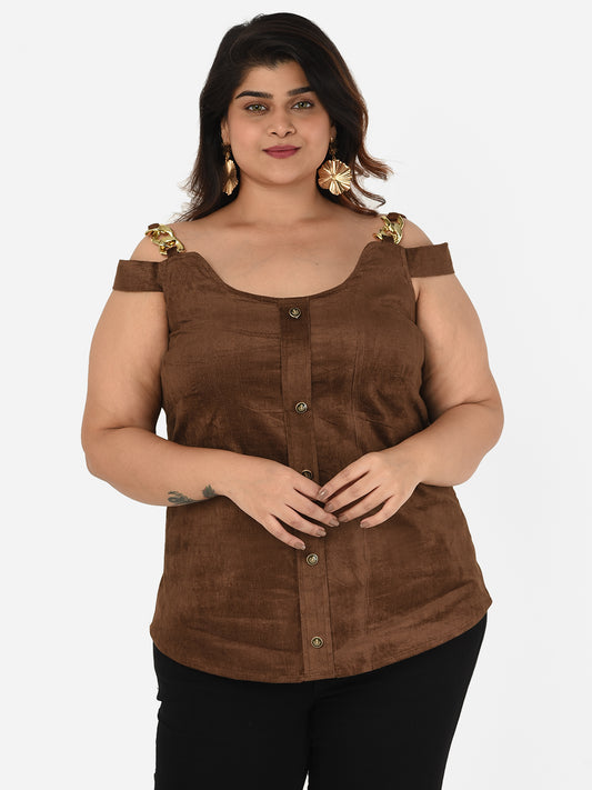 Bailey cold-shoulder Top