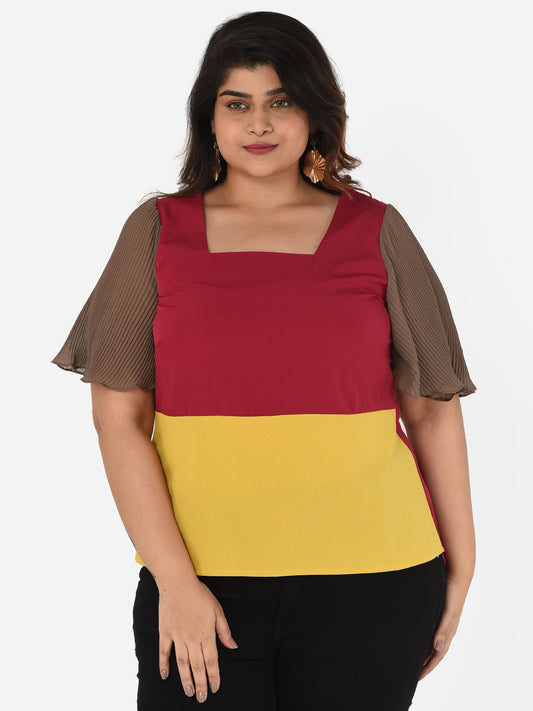 Nicole Colour-block Top